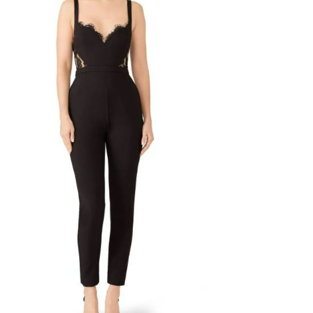 NWT Fame and Partners | The Millie Jumpsuit - black (Size 6)